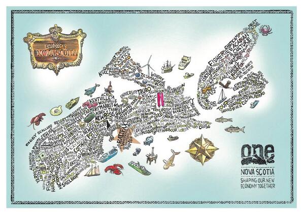 creative Map of Nova Scotia